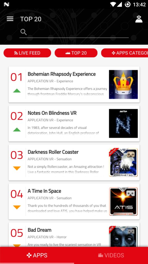 VR Center Top 20