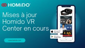 Informations concernant les mises à jour de l'application VR mobile Homido Center