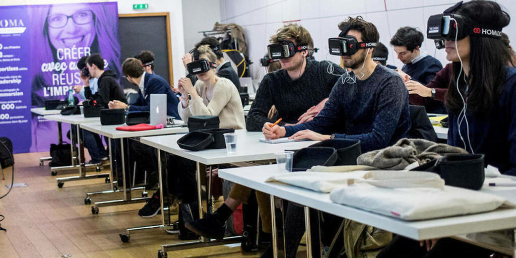 vr students, étudiant vr